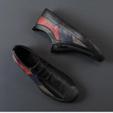 Botas de cuero con cremallera