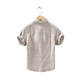 Camisa Atemporal de manga corta de lino para Hombre