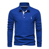 Camisa Polo Casual de Manga Larga