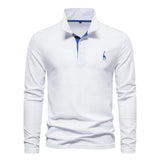 Camisa Polo Casual de Manga Larga