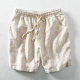 Niklaus | Pantalones Cortos de Verano Efecto Lino con Rayas Finas