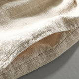 Niklaus | Pantalones Cortos de Verano Efecto Lino con Rayas Finas