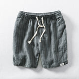 Niklaus | Pantalones Cortos de Verano Efecto Lino con Rayas Finas