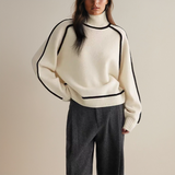 Marjorie | Ribbstickad polotröja