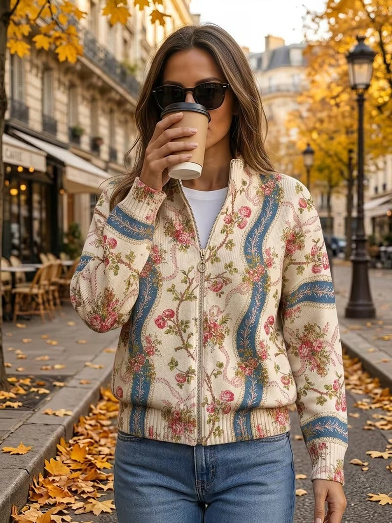 Eulalia – Cardigan med klätterrosor – bild 2