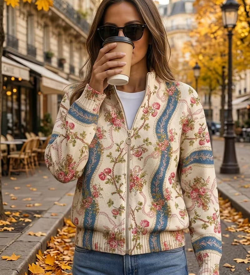 Eulalia – Cardigan med klätterrosor – bild 2