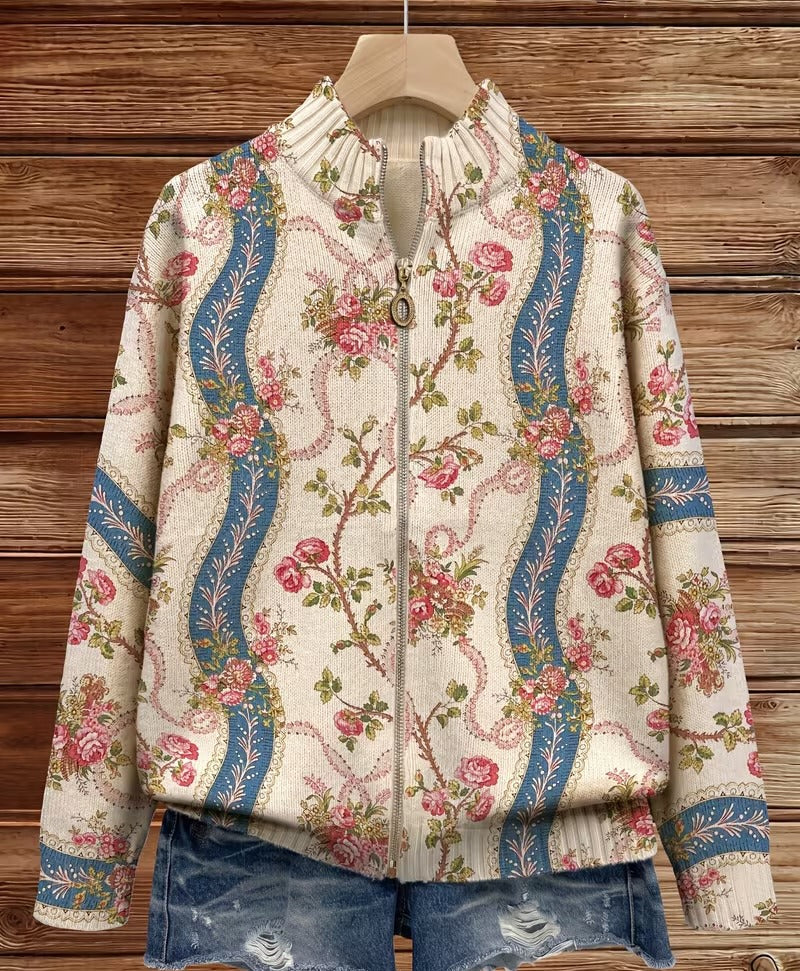 Eulalia – Cardigan med klätterrosor – bild 3