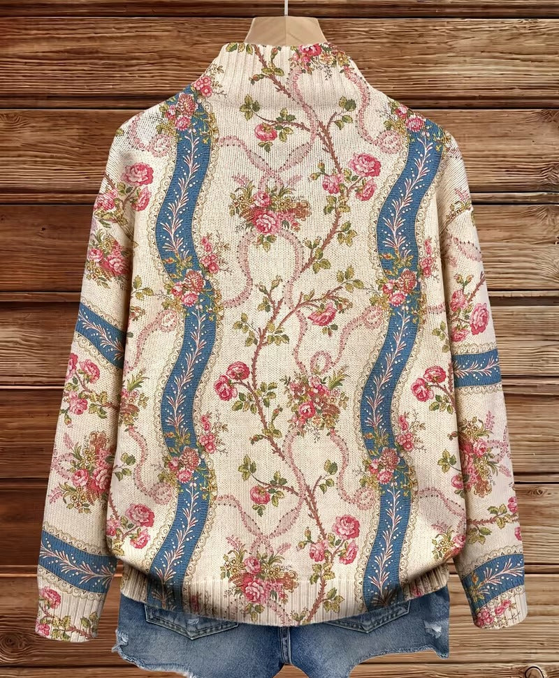Eulalia – Cardigan med klätterrosor – bild 4
