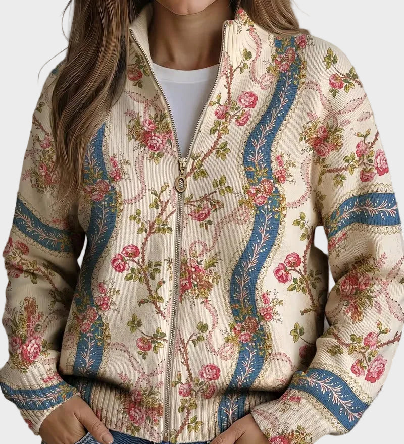 Eulalia – Cardigan med klätterrosor