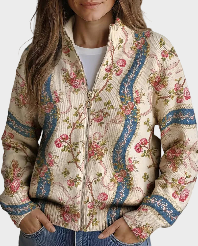 Eulalia – Cardigan med klätterrosor