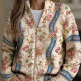 Cornelia™ | Cardigan med rosrankor