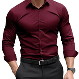 Camisa ajustada de algodón premium para Hombre