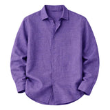 Camisa para hombre Kensington de lino ligero con corte relajado