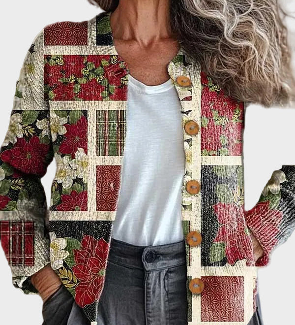 Frostine™ – Julcardigan i patchwork