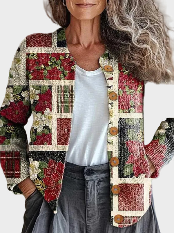Frostine™ – Julcardigan i patchwork