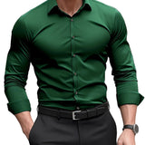 Camisa ajustada de algodón premium para Hombre