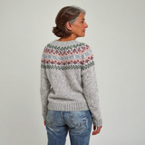 Florence | Fair Isle-tröja med blommigt ok
