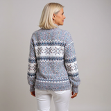 Enid | Fair Isle-tröja med snöflingemönster