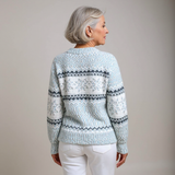 Enid | Fair Isle-tröja med snöflingemönster