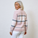 Enid | Fair Isle-tröja med snöflingemönster