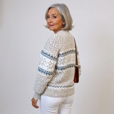 Enid | Fair Isle-tröja med snöflingemönster