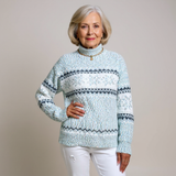 Enid | Fair Isle-tröja med snöflingemönster