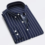 Camisa a rayas de algodón premium para Hombre Auténtico