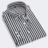 Camisa a rayas de algodón premium para Hombre Auténtico