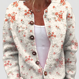 Andrea™ | Cardigan med spridda blommor