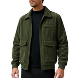 Chaqueta de Pana para Hombre – Verde Militar