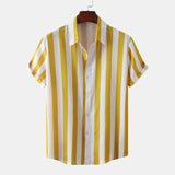 Camisa de rayas de algodón premium para Hombre – Negro