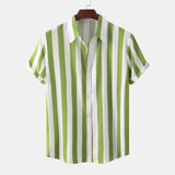 Camisa de rayas de algodón premium para Hombre – Negro