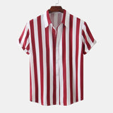 Camisa de rayas de algodón premium para Hombre – Negro
