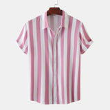 Camisa de rayas de algodón premium para Hombre – Negro