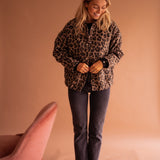 Rosalind | Leopardmönstrad jacka med knappar