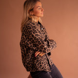 Rosalind | Leopardmönstrad jacka med knappar
