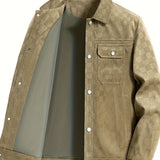Chaqueta a Cuadros de Ante