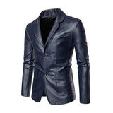 Chaqueta de Cuero Casual Profesional