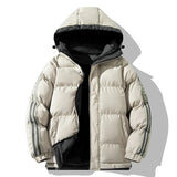 Chaqueta Elegante Con Capucha Para El Invierno
