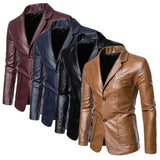 Chaqueta de Cuero Casual Profesional