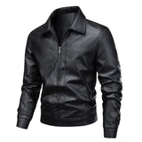 Chaqueta de Cuero Elegante y Cortavientos