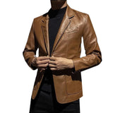 Chaqueta de Cuero Casual Profesional