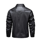 Chaqueta de Cuero Elegante y Cortaviento