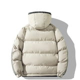 Chaqueta Elegante Con Capucha Para El Invierno