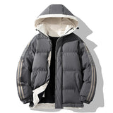 Chaqueta Elegante Con Capucha Para El Invierno