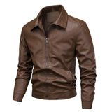 Chaqueta de Cuero Elegante y Cortavientos