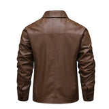 Chaqueta de Cuero Elegante y Cortavientos