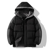 Chaqueta Elegante Con Capucha Para El Invierno