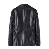 Chaqueta de Cuero Casual para Negocios