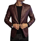 Chaqueta de Cuero Casual Profesional
